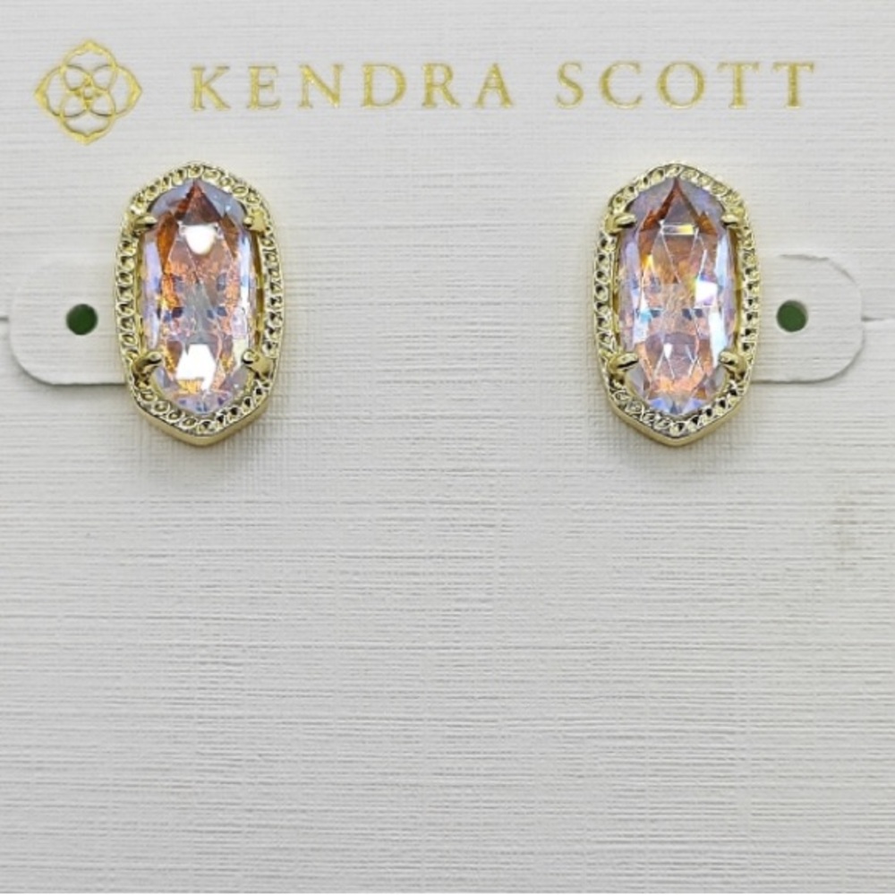 Kendra Scott Gold and Pink Earrings
